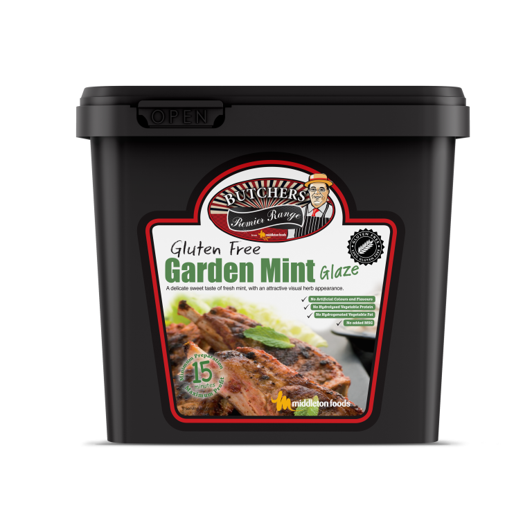 MF-Black Tub-garden mint