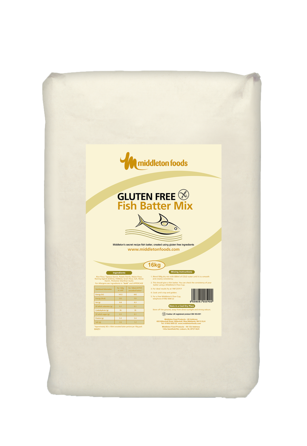 Gluten Free Fish Batter
